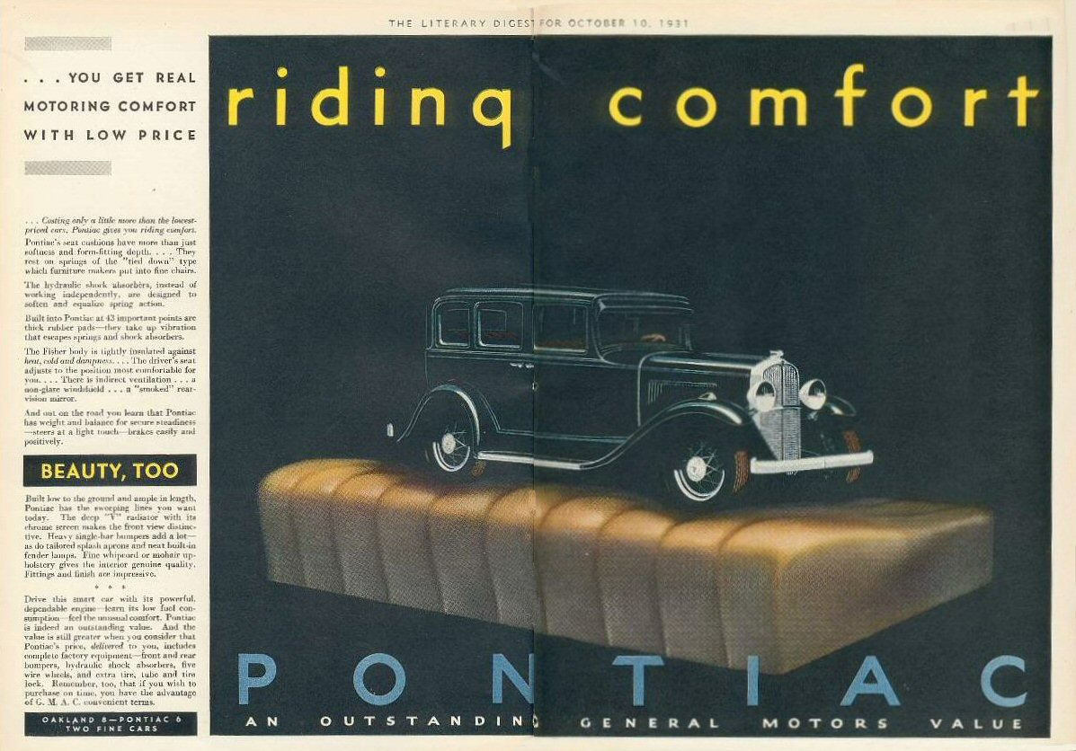 1931 Pontiac Auto Advertising
